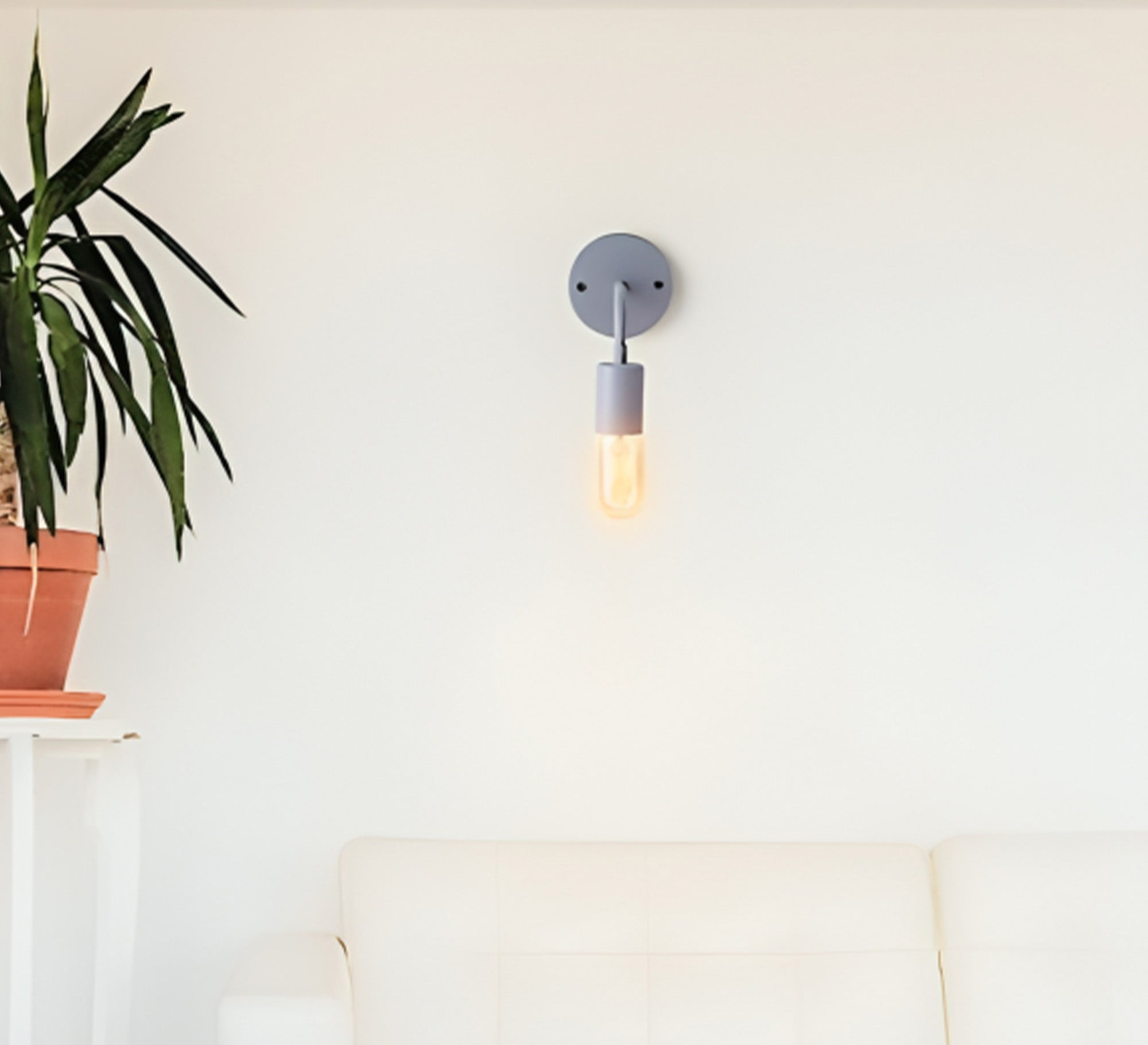 Gray metal wall Sconce - Vitrine Furniture - Lighting