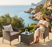 Gray outdoor studio set - Vitrine Furniture - Outdoor Dining Sets