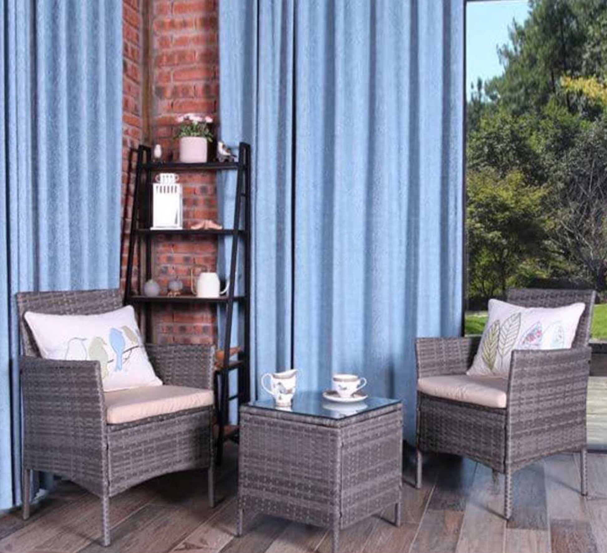 Gray outdoor studio set - Vitrine Furniture - Outdoor Products