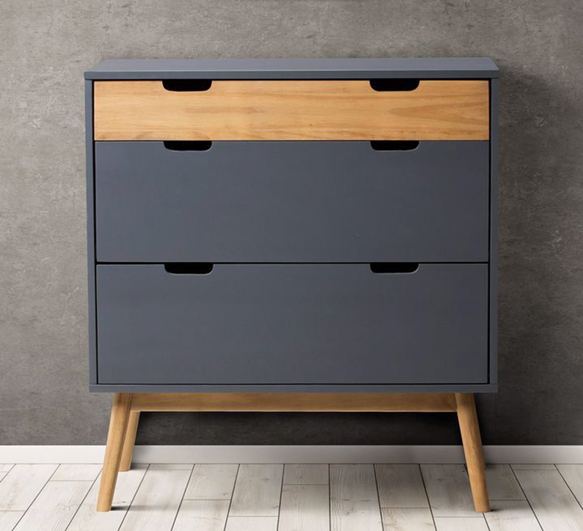 Gray shoe rack with high legs - Vitrine Furniture - Furniture