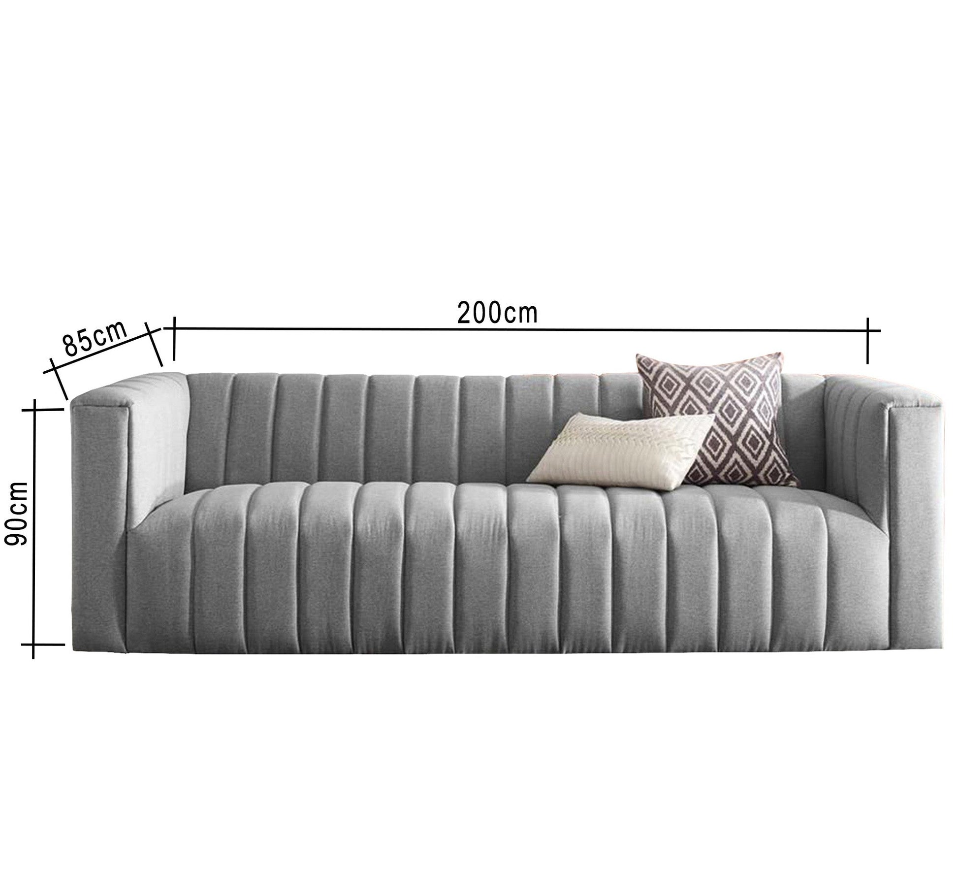 Gray sofa for living - Vitrine Furniture - Living room Sofas