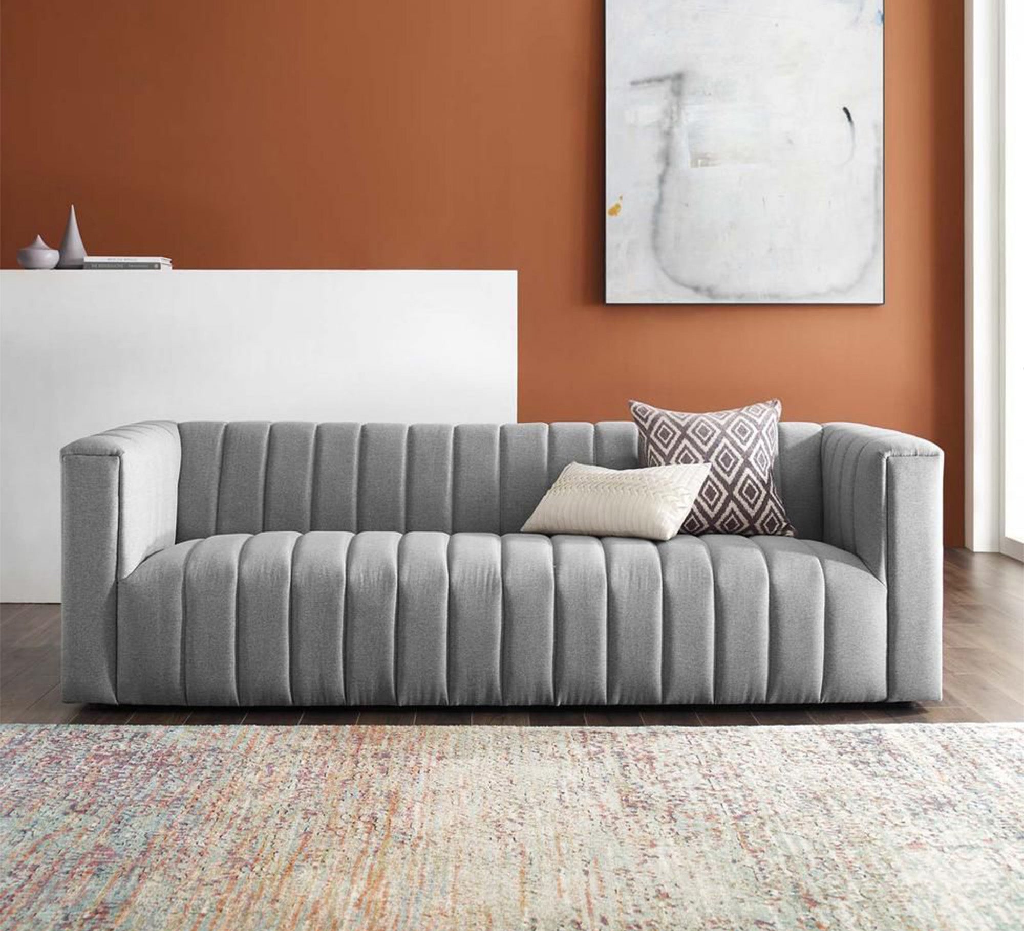 Gray sofa for living - Vitrine Furniture - Living room Sofas