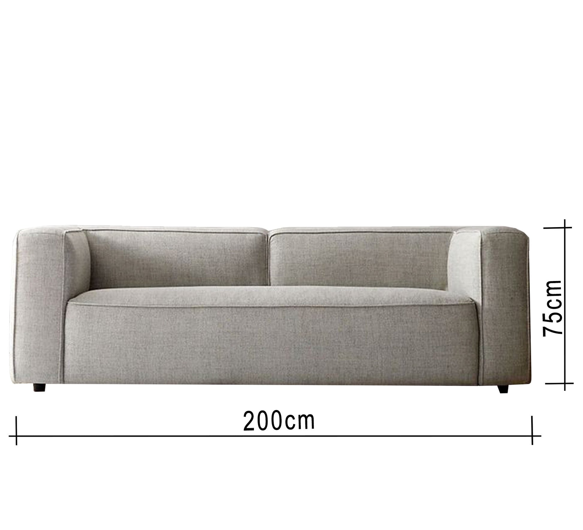 Gray sofa with elegant flowing lines - Vitrine Furniture - Living room Sofas