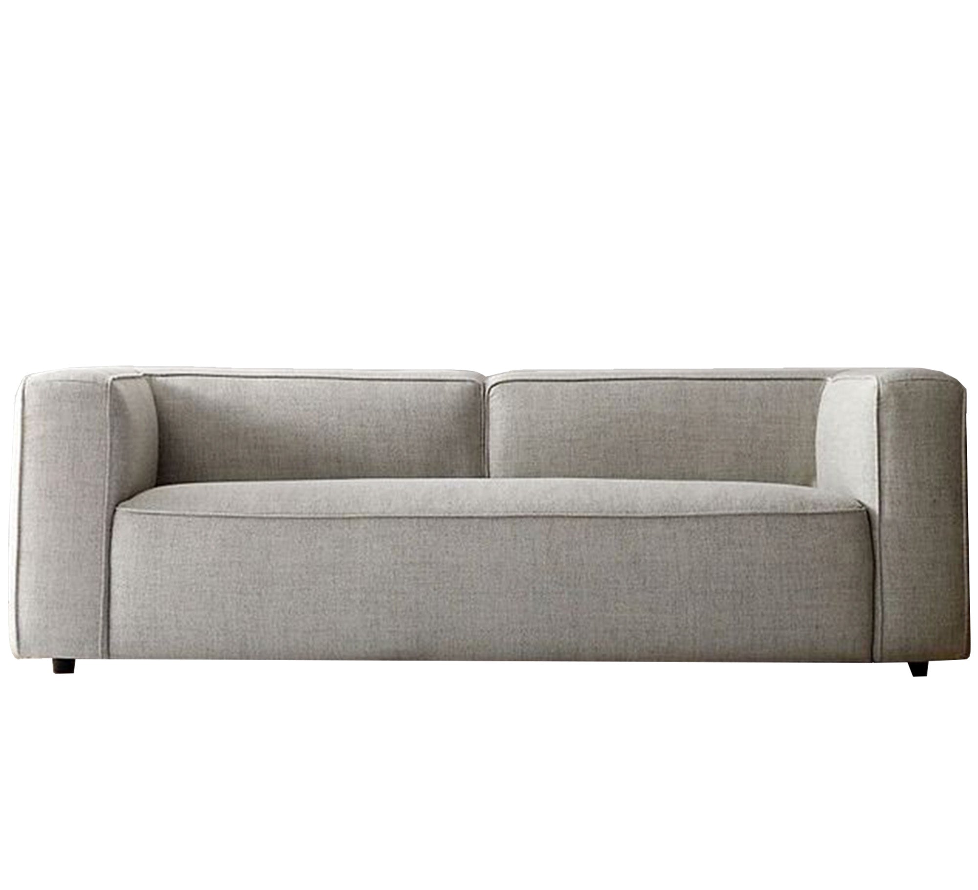 Gray sofa with elegant flowing lines - Vitrine Furniture - Living room Sofas