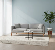 Gray sofa with high wooden legs - Vitrine Furniture - Living room Sofas