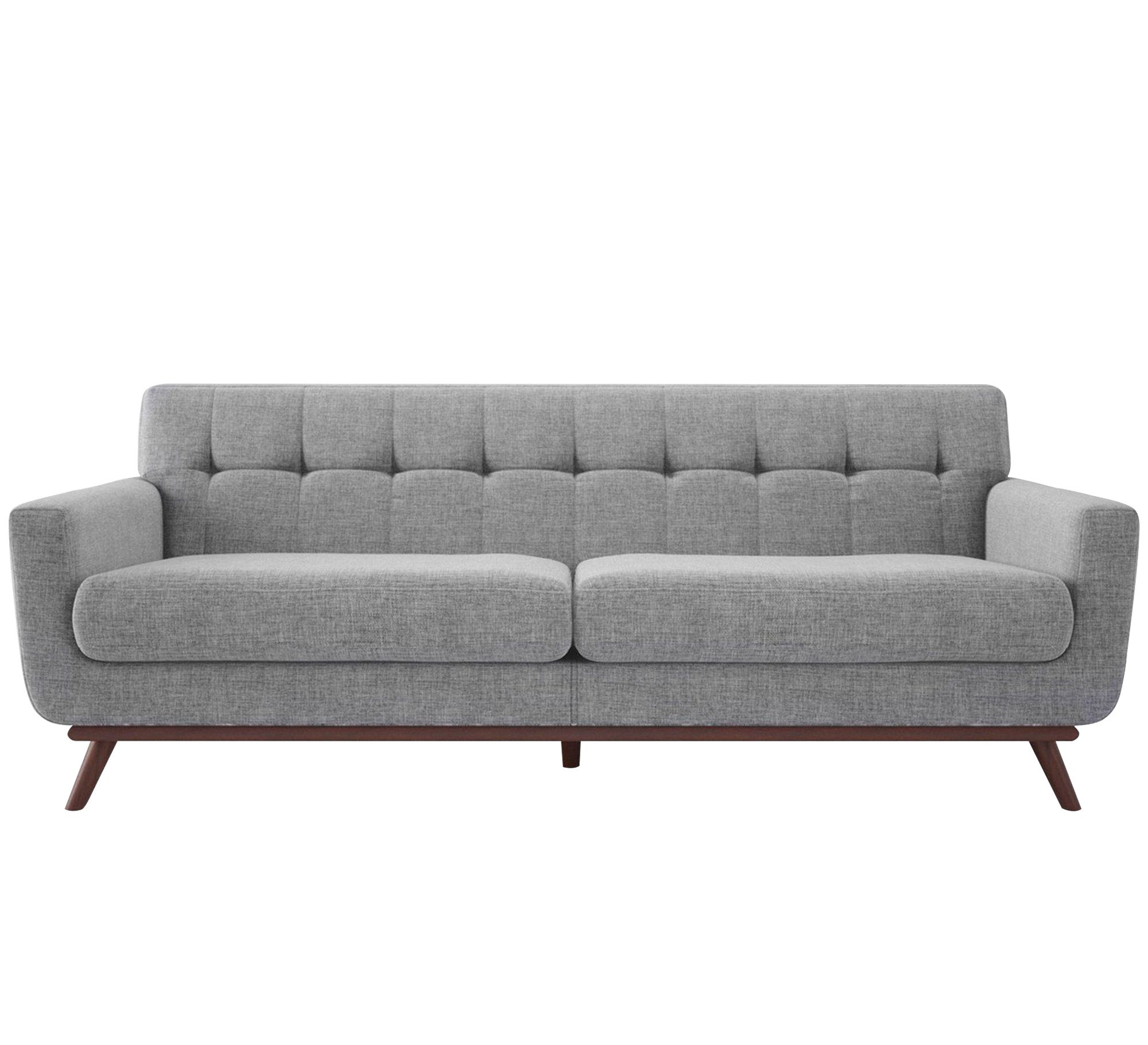 Gray sofa with slanted wooden legs - Vitrine Furniture - Living room Sofas