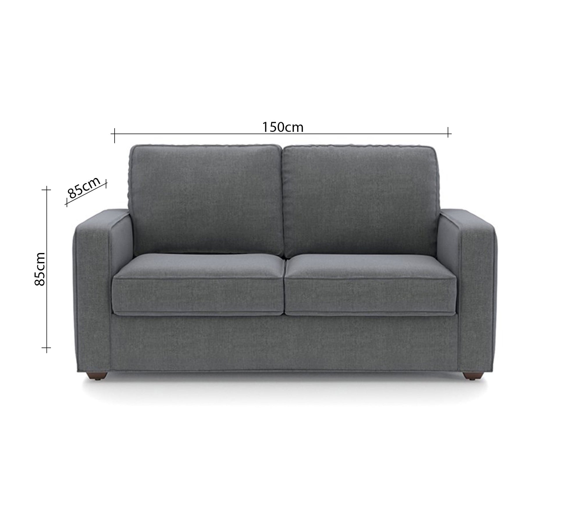 Gray two - seater sofa - Vitrine Furniture - Furniture