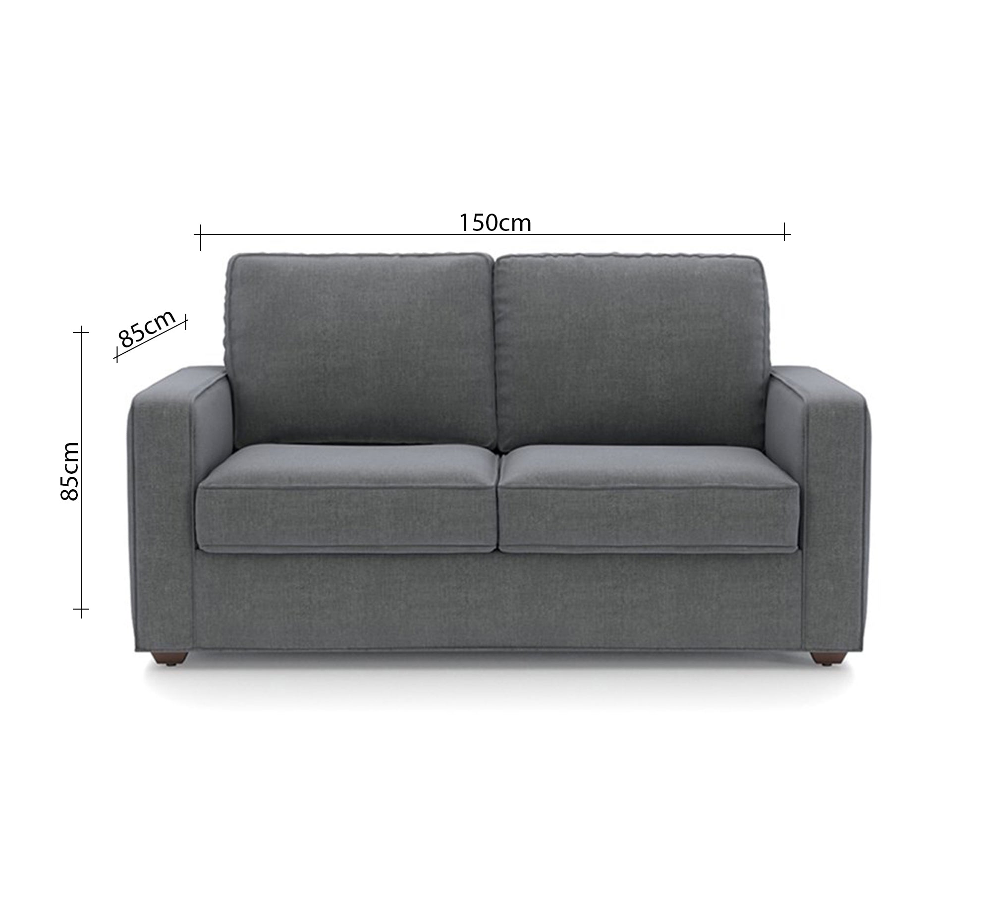 Gray two - seater sofa - Vitrine Furniture - Furniture