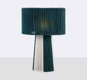 Green and white lampshade with overlapping patterns - Vitrine Furniture - Lighting