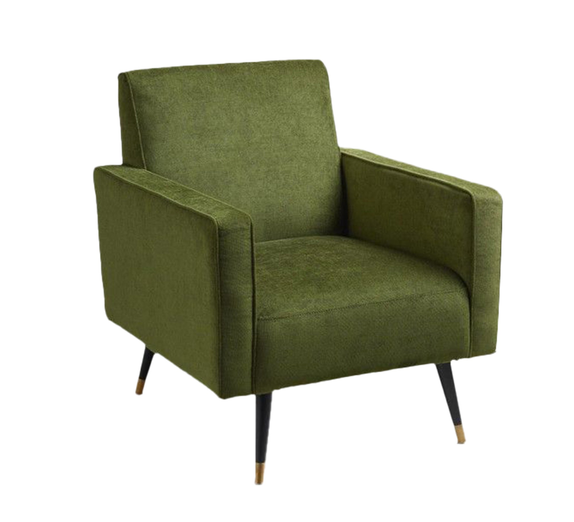 Green cashmere foot - chair with thin armrests - Vitrine Furniture - Chairs & Chaise lounge