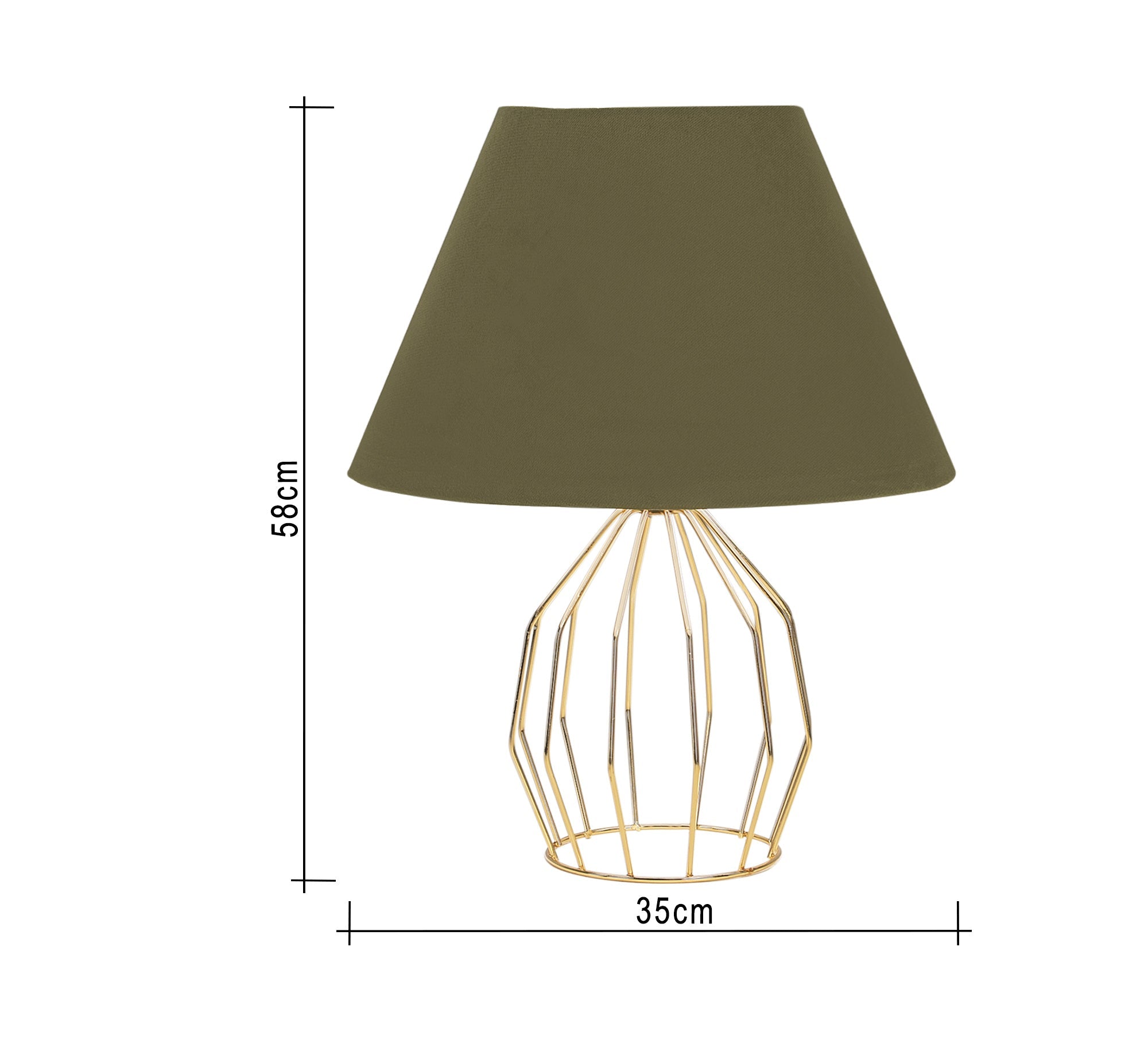 Green conical lampshade - Vitrine Furniture - Lighting