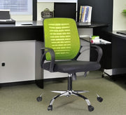 Green office chair with metal legs - Vitrine Furniture - Office Chairs