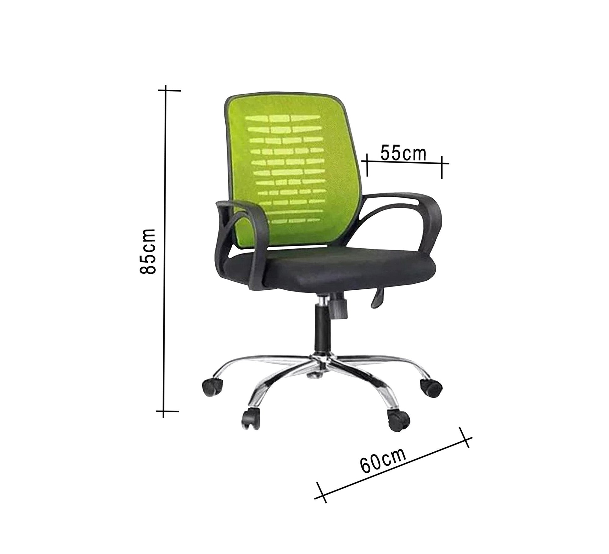 Green office chair with metal legs - Vitrine Furniture - Office Chairs