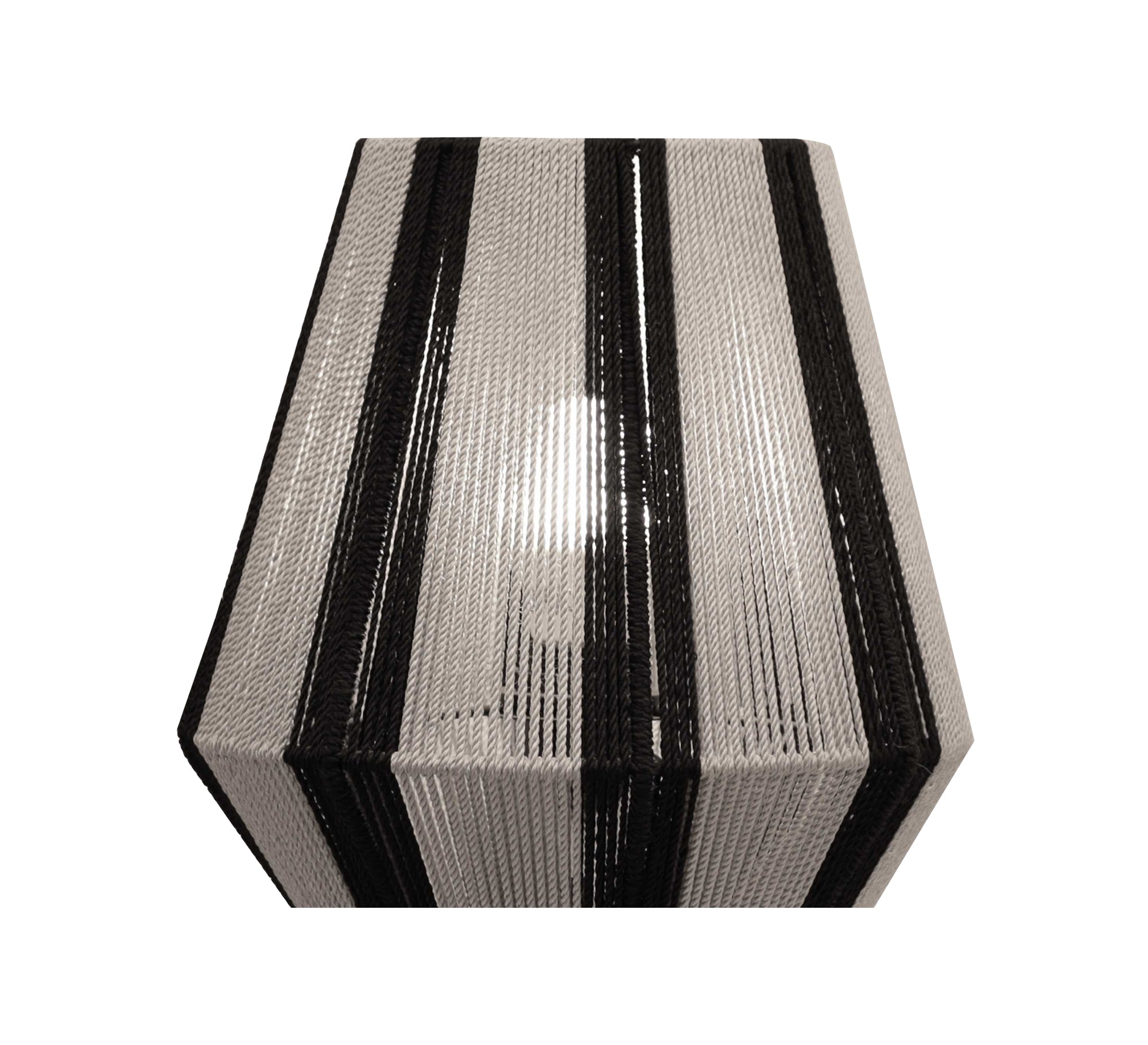 Grey and black woven table lamp - Vitrine Furniture - Lighting
