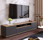 Grey - Beige TV Table: Chic and Functional Design - Vitrine Furniture - Furniture