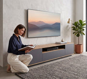 Grey - Beige TV Table: Chic and Functional Design - Vitrine Furniture - TV Table & Cabinet