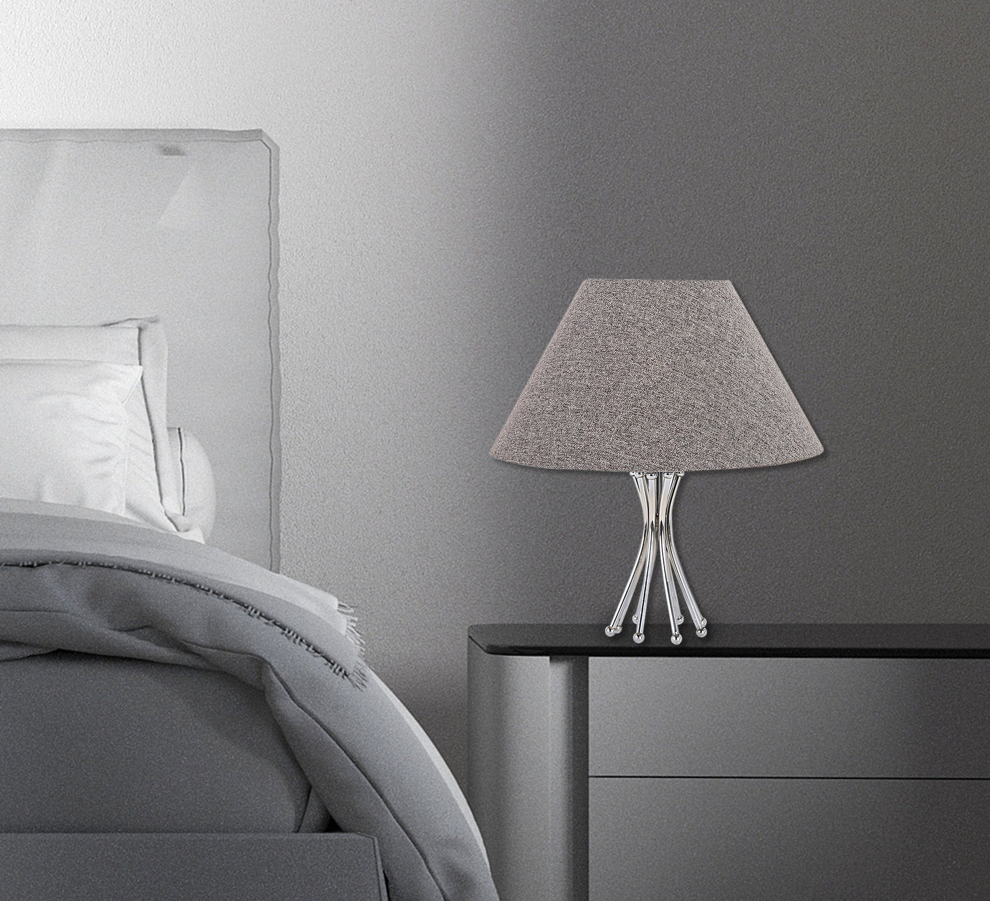 Grey conical lampshade - Vitrine Furniture - Lighting