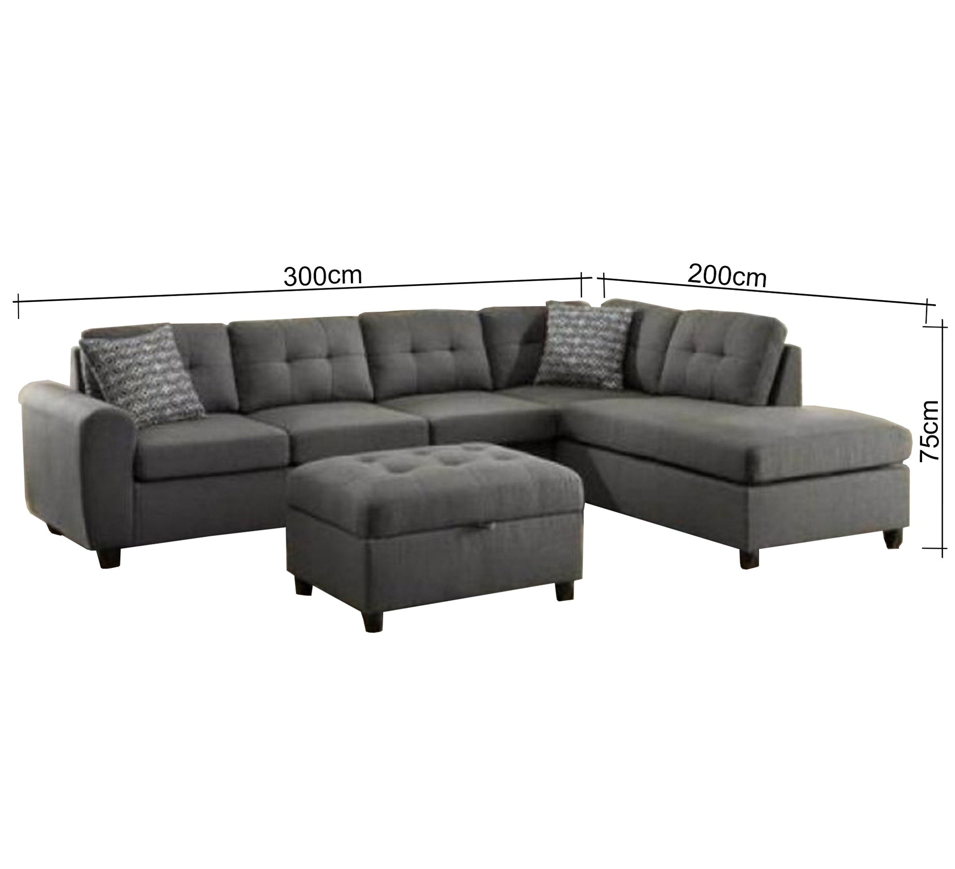 Grey corner and buff - Vitrine Furniture - Furniture