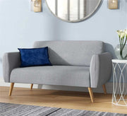 Grey double sofa with wooden legs - Vitrine Furniture - Sofas