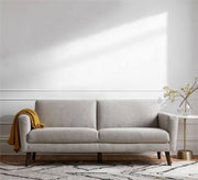 Grey double sofa with wooden legs - Vitrine Furniture - Sofas