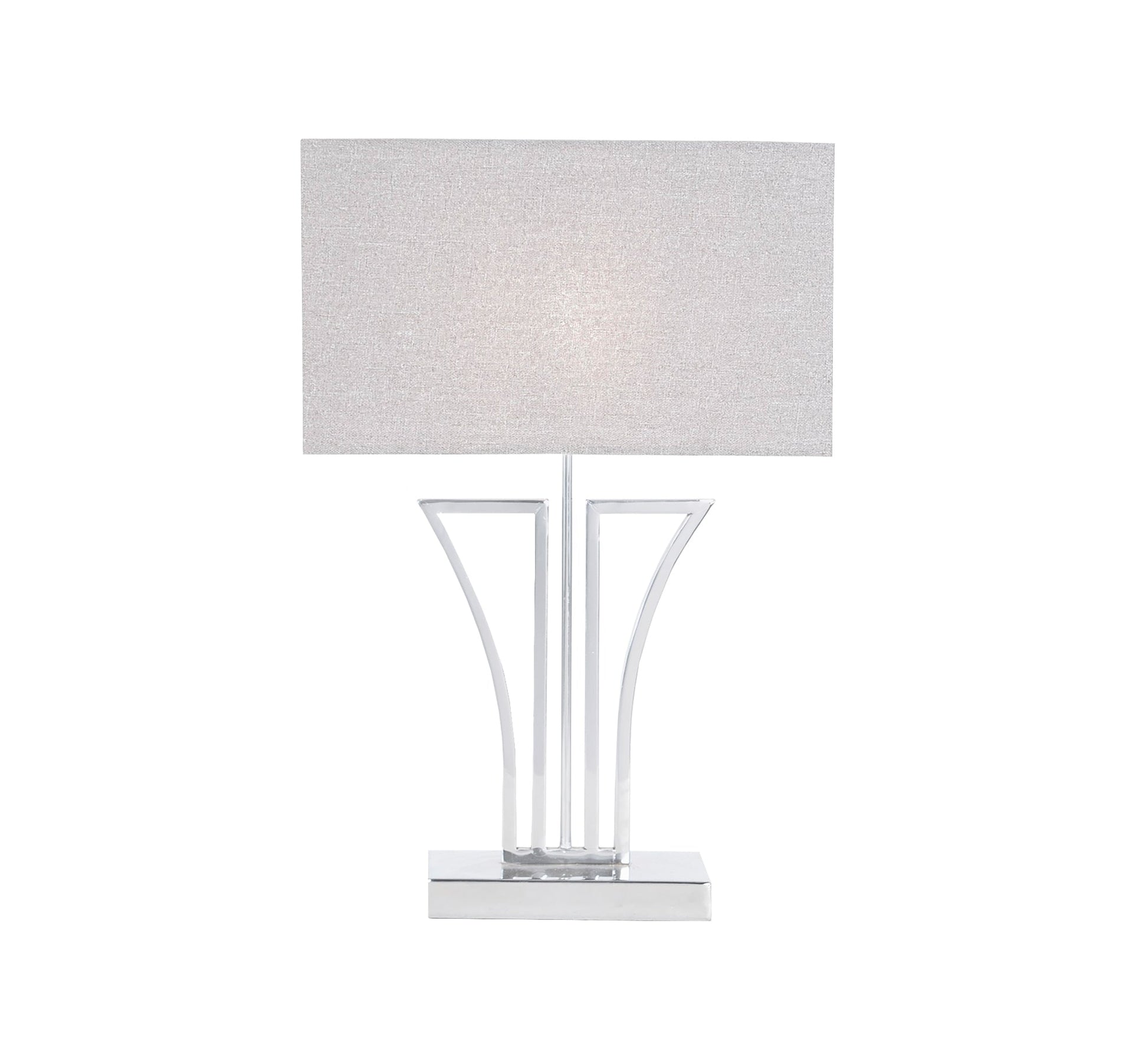 Grey lampshade with geometric base - Vitrine Furniture - Lighting