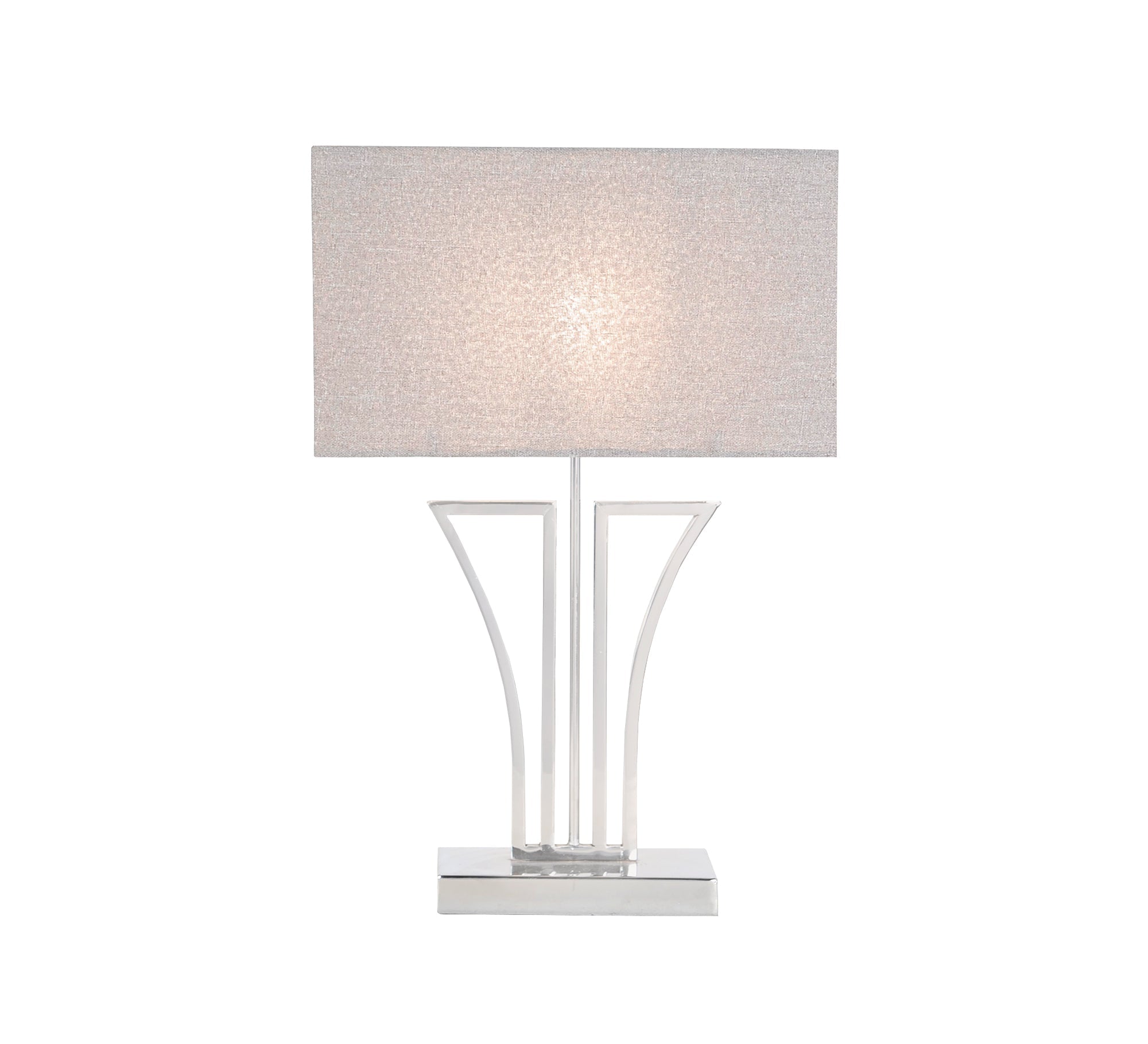 Grey lampshade with geometric base - Vitrine Furniture - Lighting