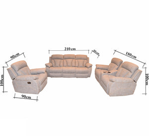 Grey Lazy boy living room - Vitrine Furniture - Lazyboy Set