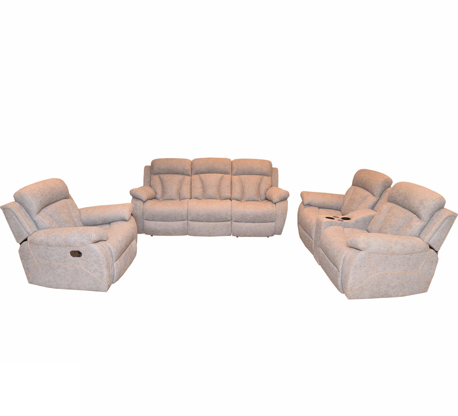 Grey Lazy boy living room - Vitrine Furniture - Lazyboy Set