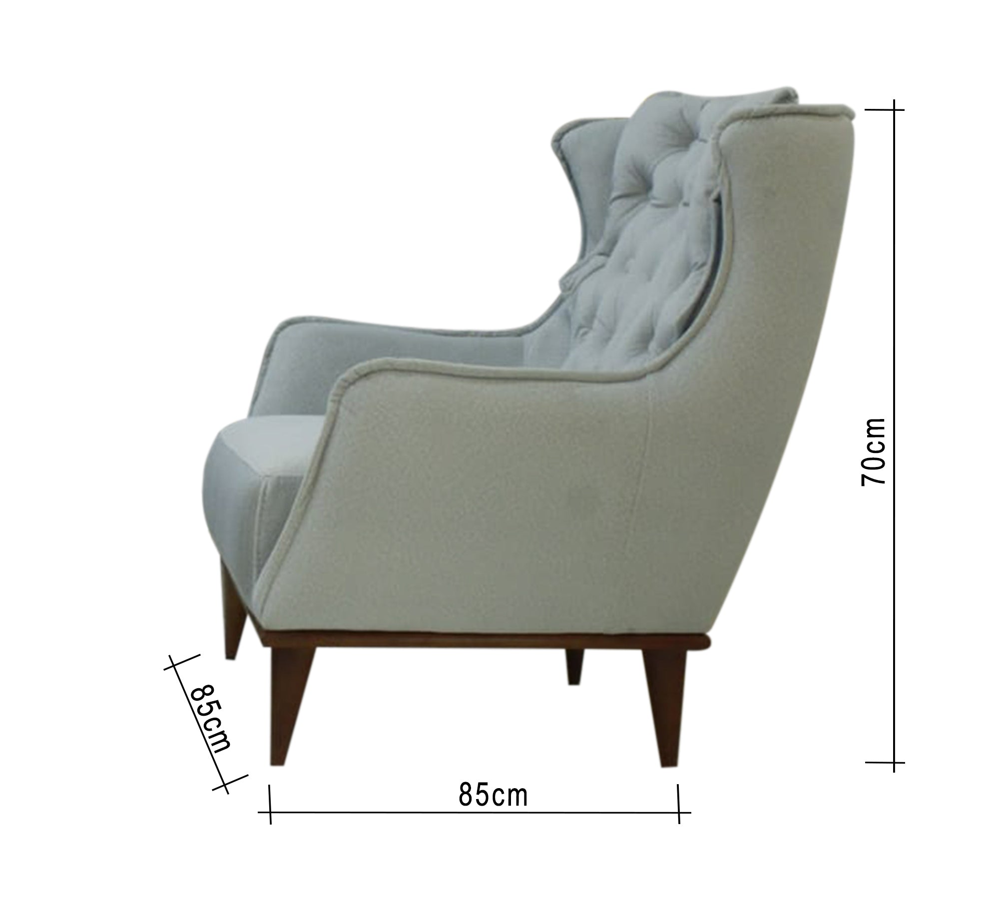 Grey living room with raised legs - Vitrine Furniture - Furniture