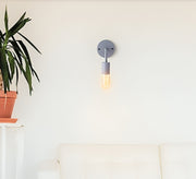 Grey metal wall ablique - Vitrine Furniture - Lighting