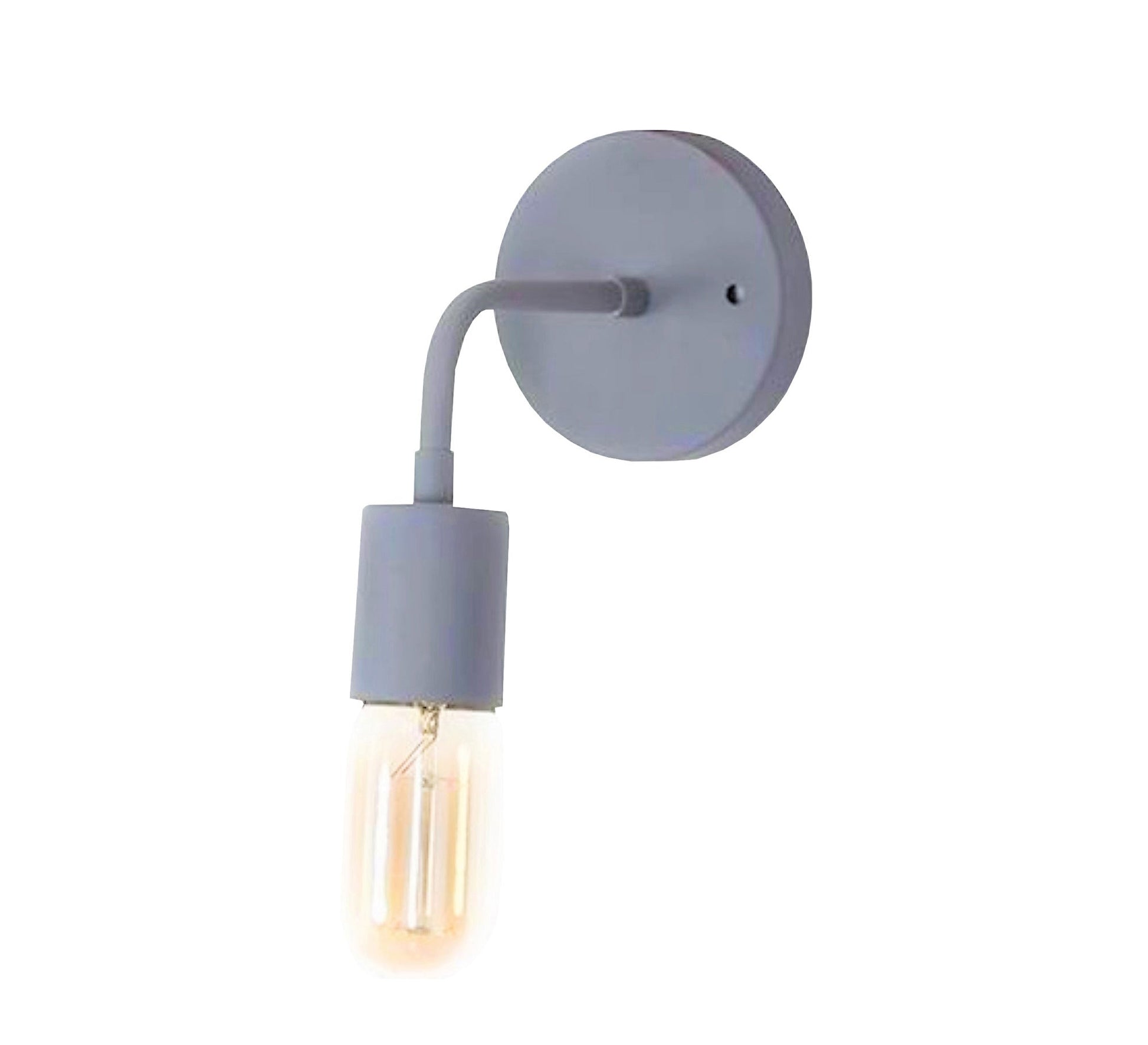 Grey metal wall ablique - Vitrine Furniture - Lighting