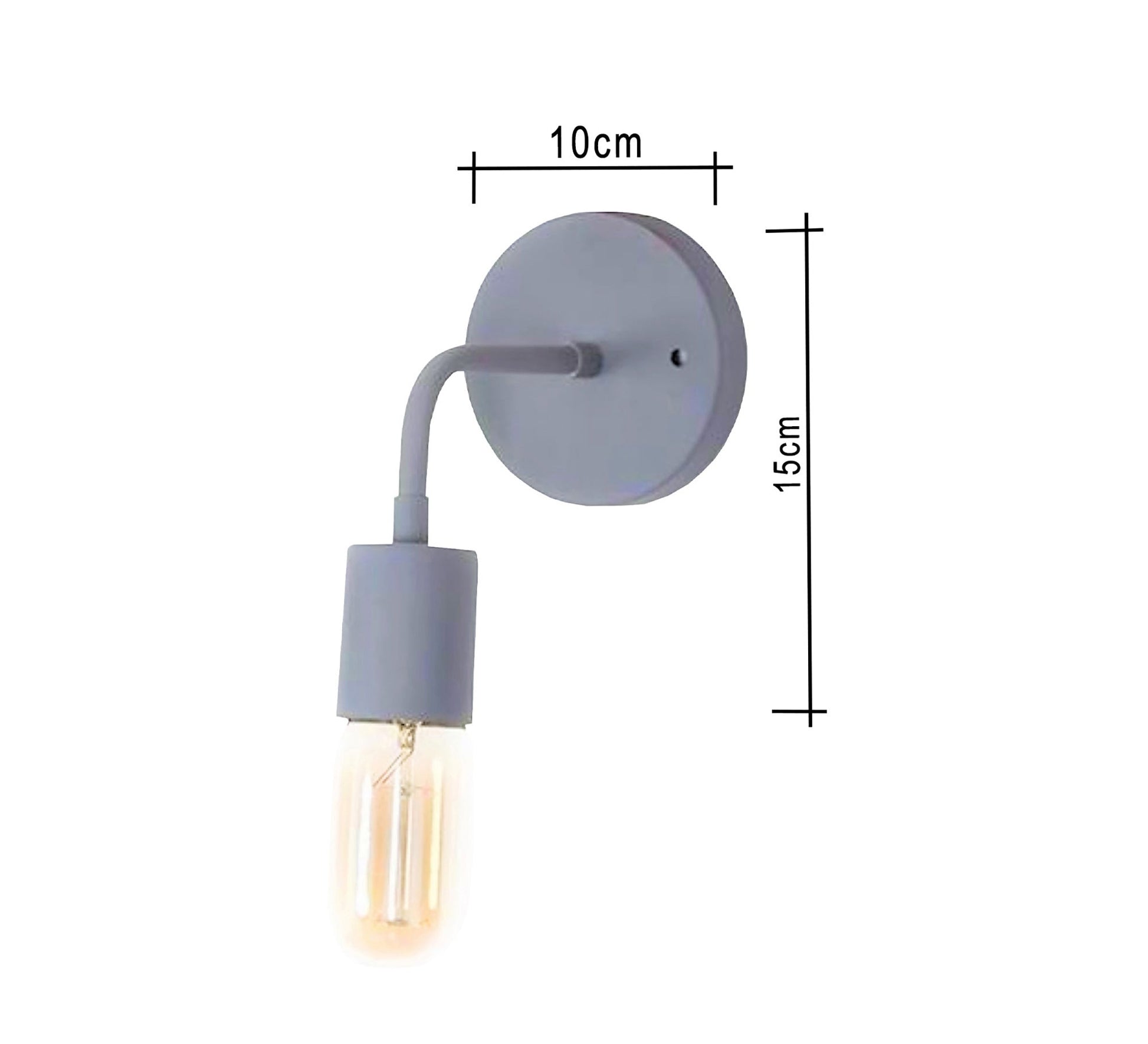 Grey metal wall ablique - Vitrine Furniture - Lighting