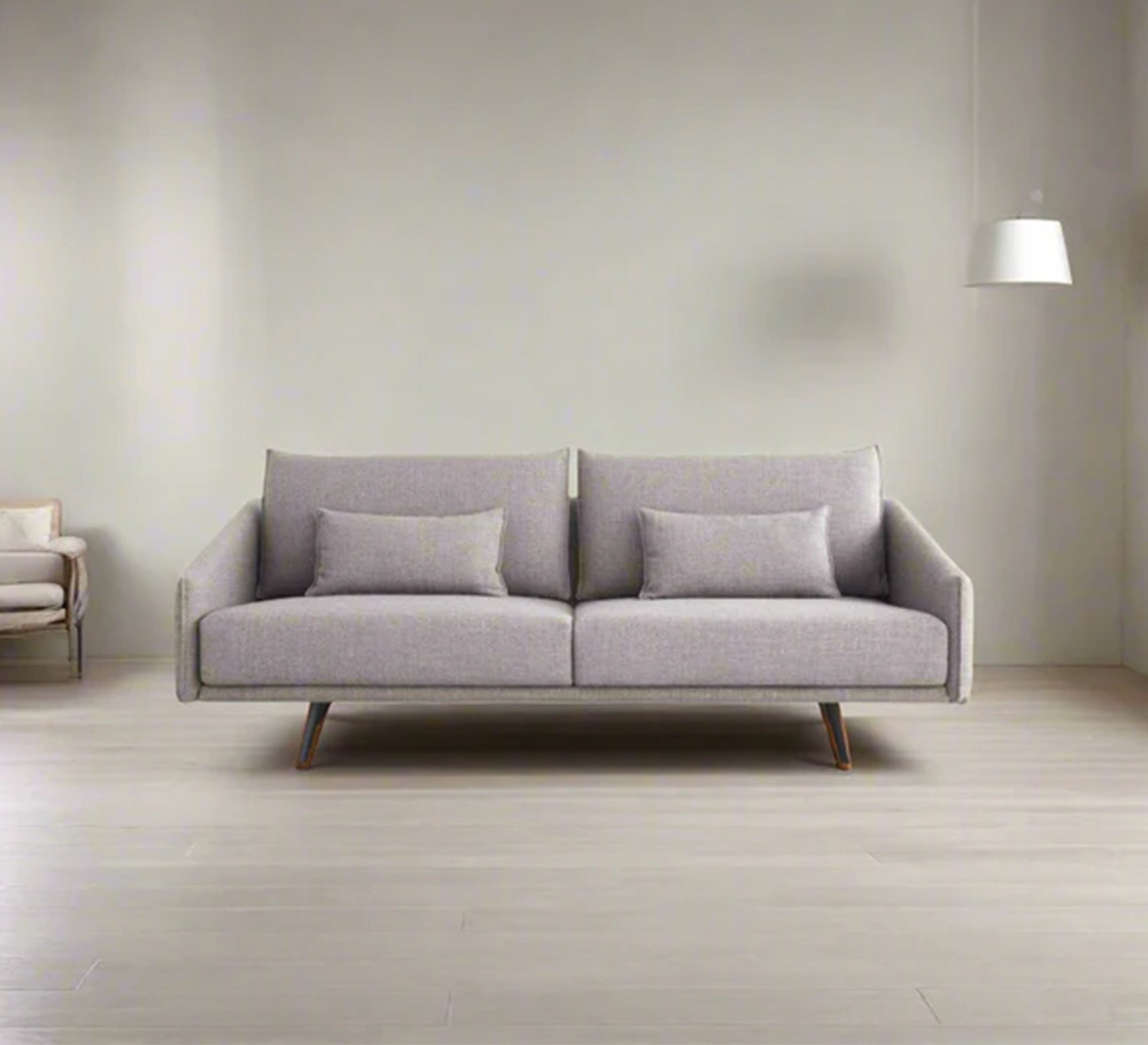 Grey sofa with a simple, light, contemporary design - Vitrine Furniture - Furniture