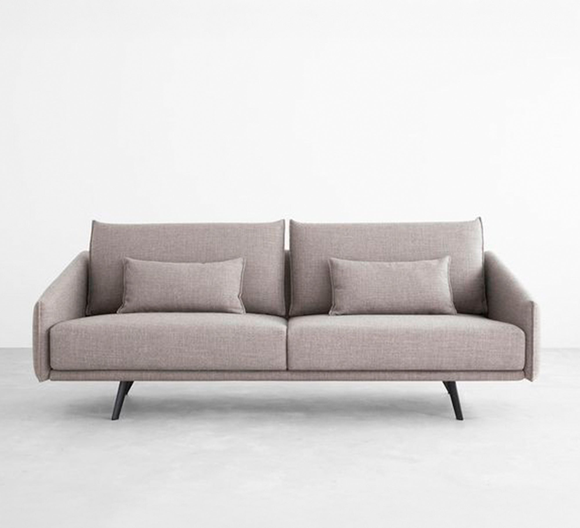 Grey sofa with a simple, light, contemporary design - Vitrine Furniture - Furniture