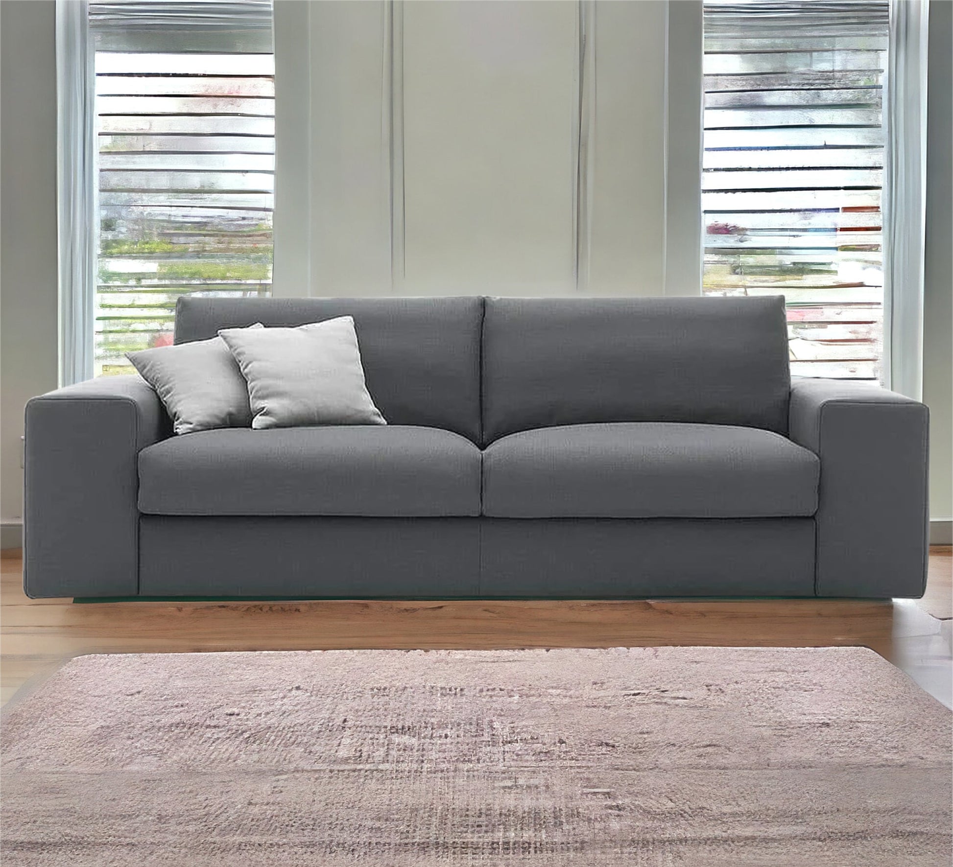 Grey sofa with two seats - Vitrine Furniture - Furniture