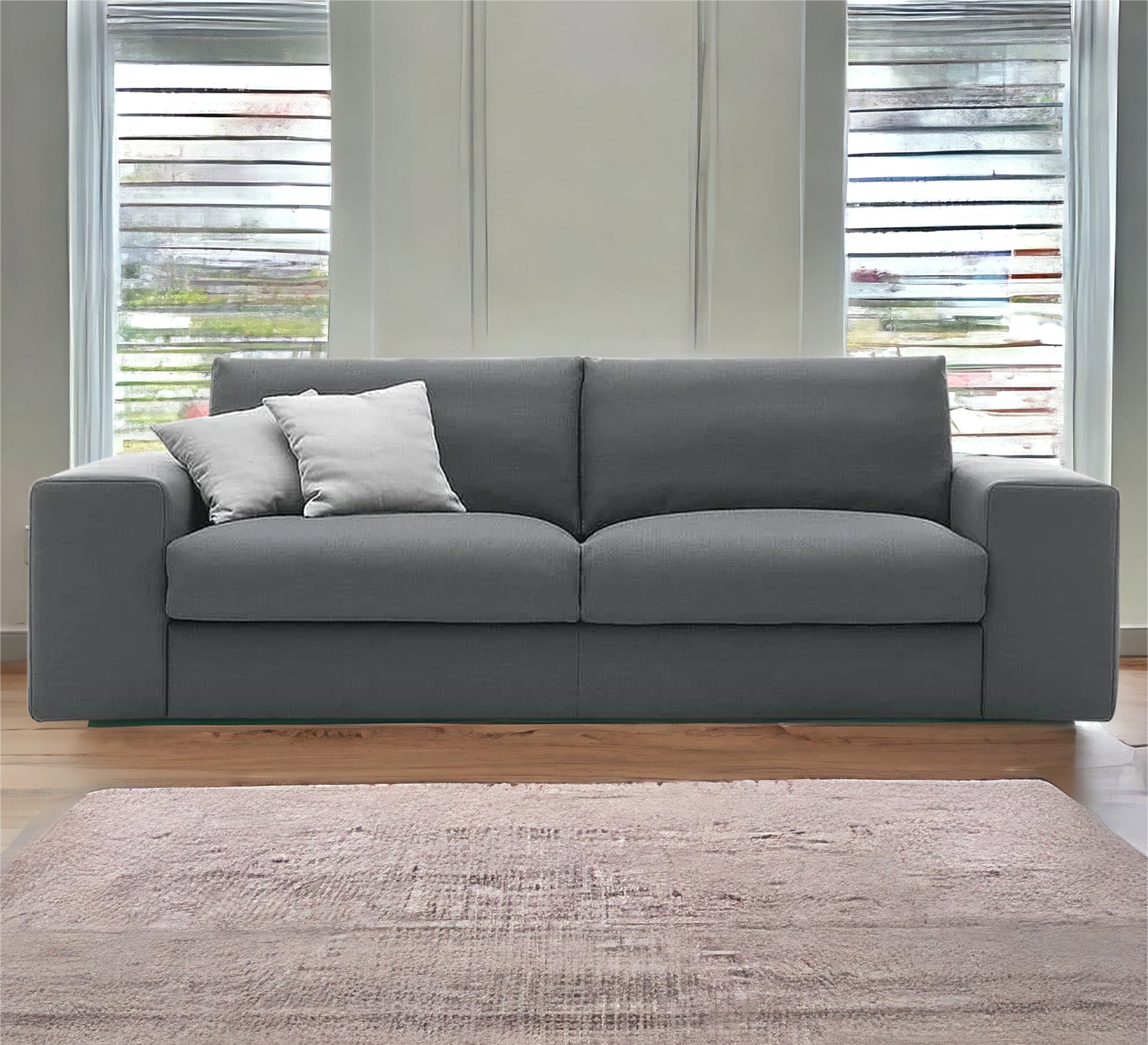 Grey sofa with two seats - Vitrine Furniture - Furniture
