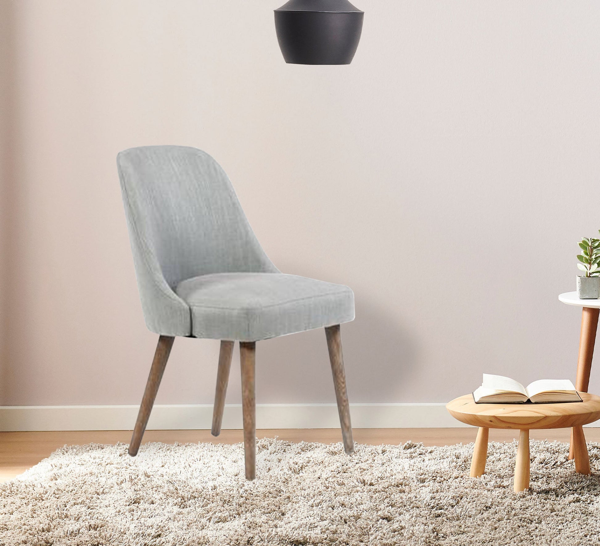 Grey upholstered chair - Vitrine Furniture - Furniture