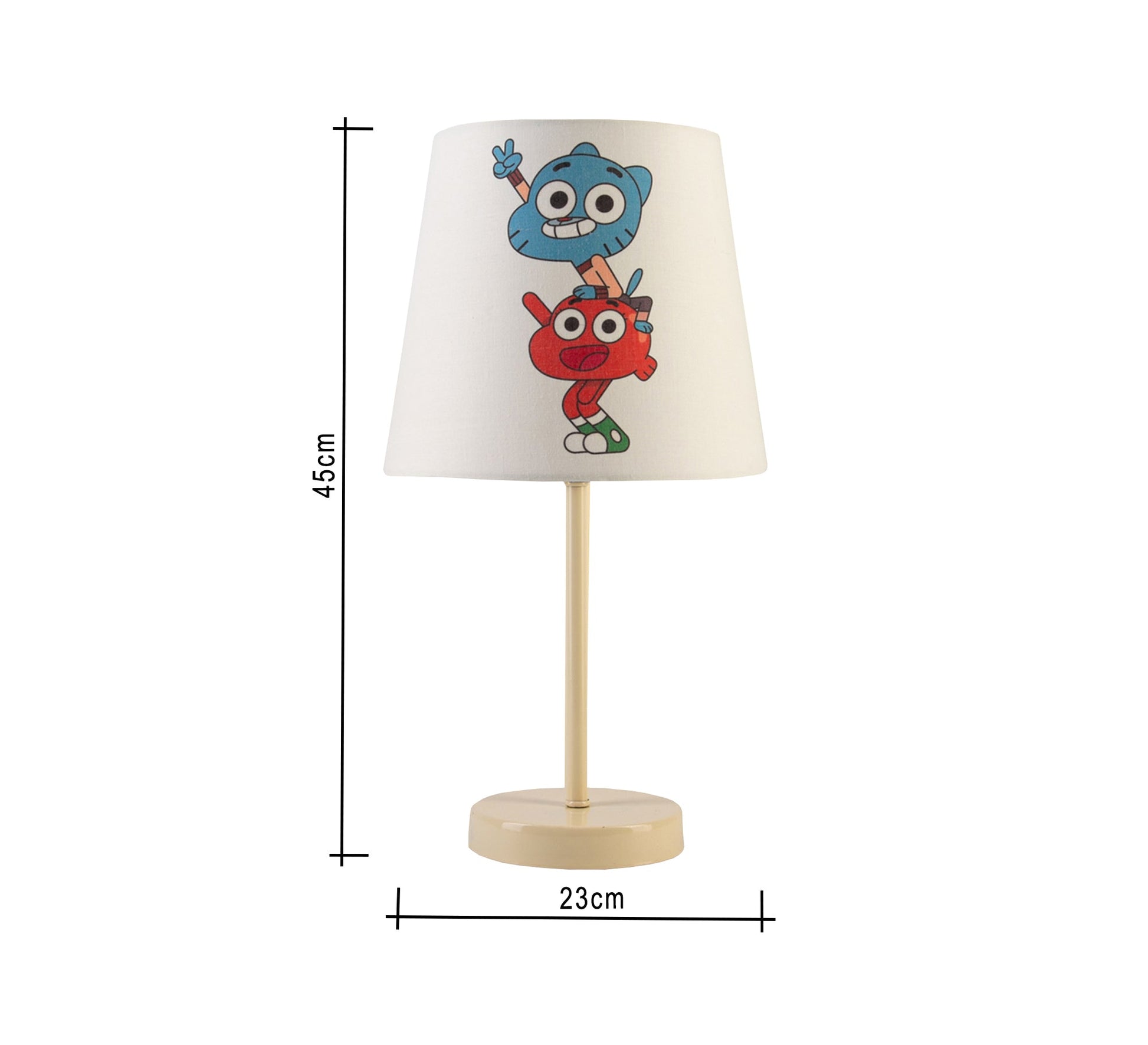 Gumball and Darwin Lamp: Cheerful cartoon design with a beige base - Vitrine Furniture - Lighting