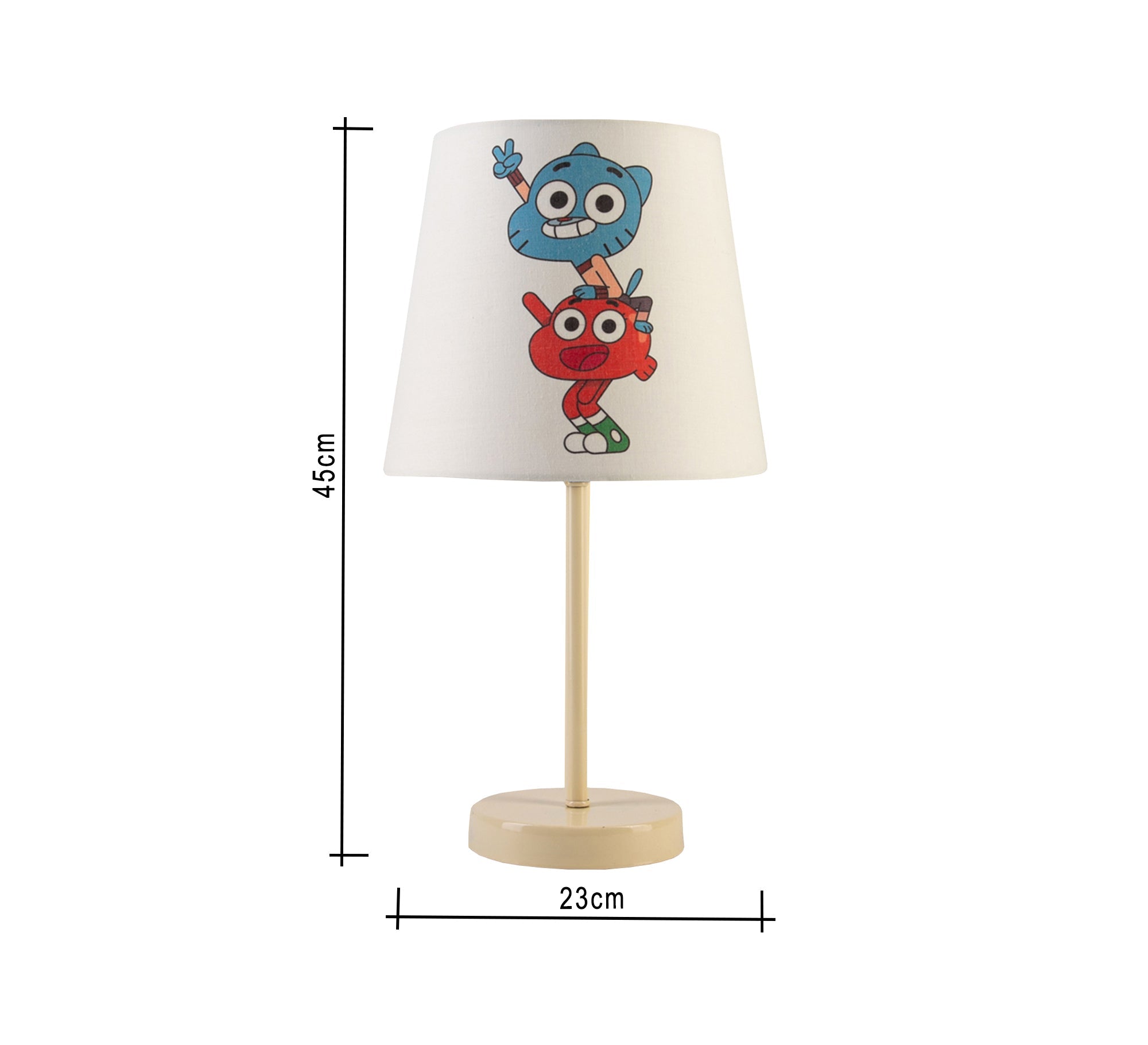 Gumball and Darwin Lamp: Cheerful cartoon design with a beige base - Vitrine Furniture - Lighting