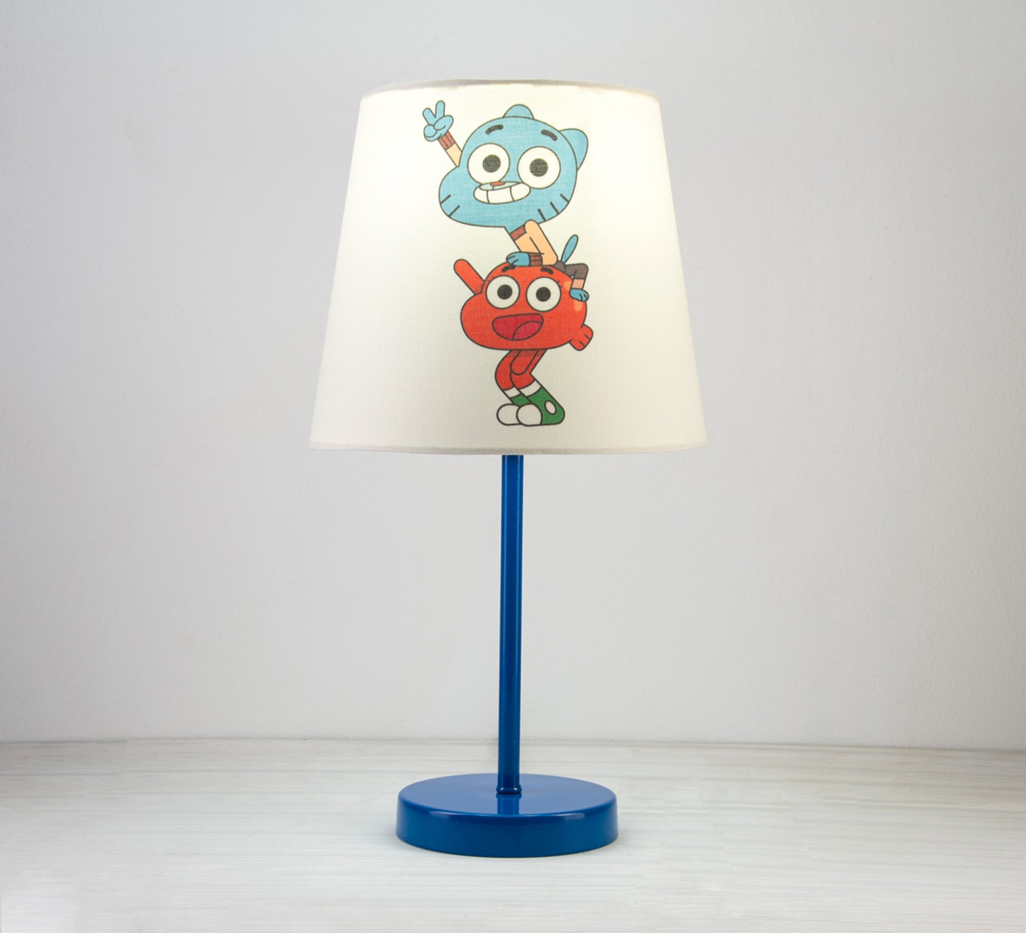 Gumball and Darwin Lamp: Cheerful cartoon design with a blue base - Vitrine Furniture - Lighting