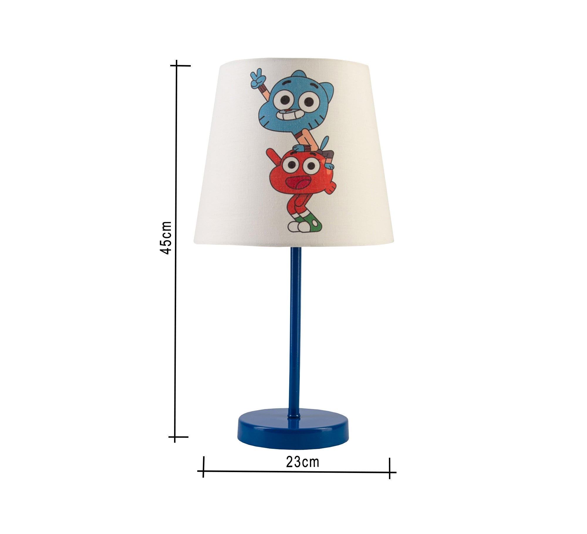 Gumball and Darwin Lamp: Cheerful cartoon design with a blue base - Vitrine Furniture - Lighting