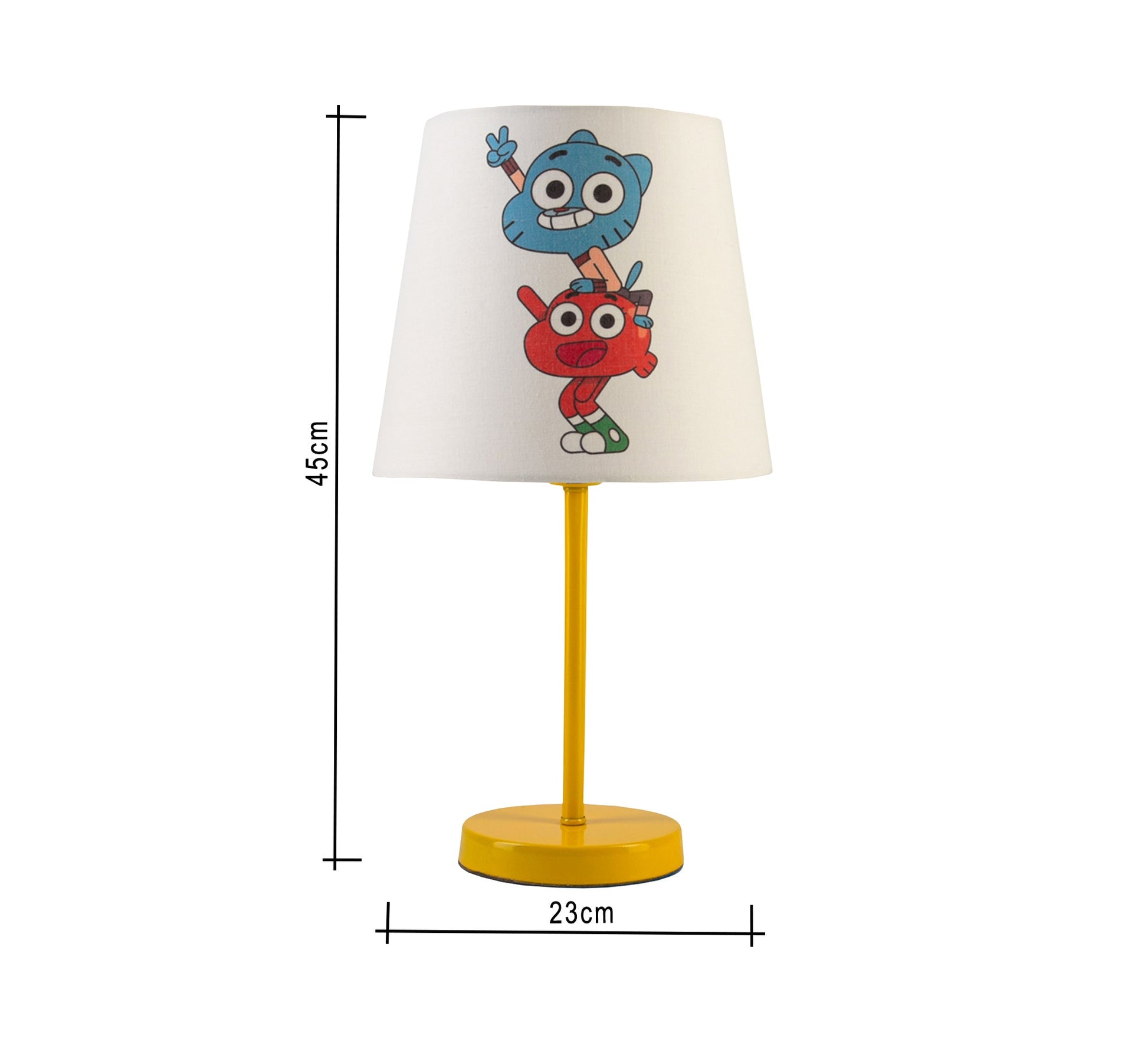Gumball and Darwin Lamp: Cheerful cartoon design with a golden base - Vitrine Furniture - Lighting