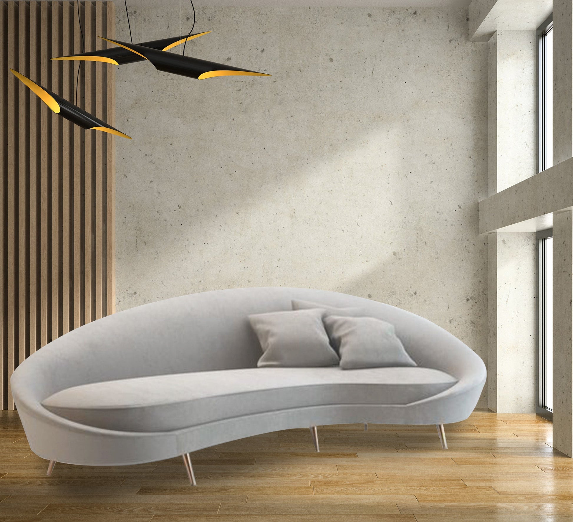 Half - moon shaped sofa - Vitrine Furniture - Living room Sofas