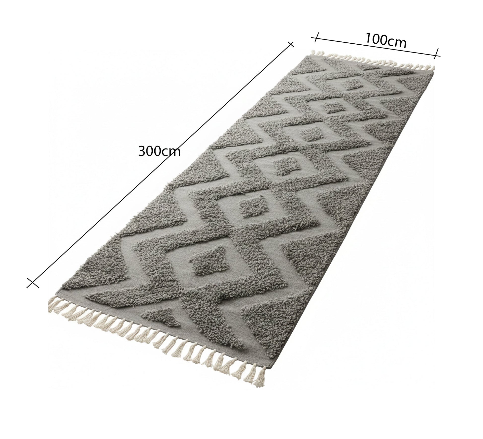 Handmade rug with raised zigzag pattern - Vitrine Furniture - Accessories