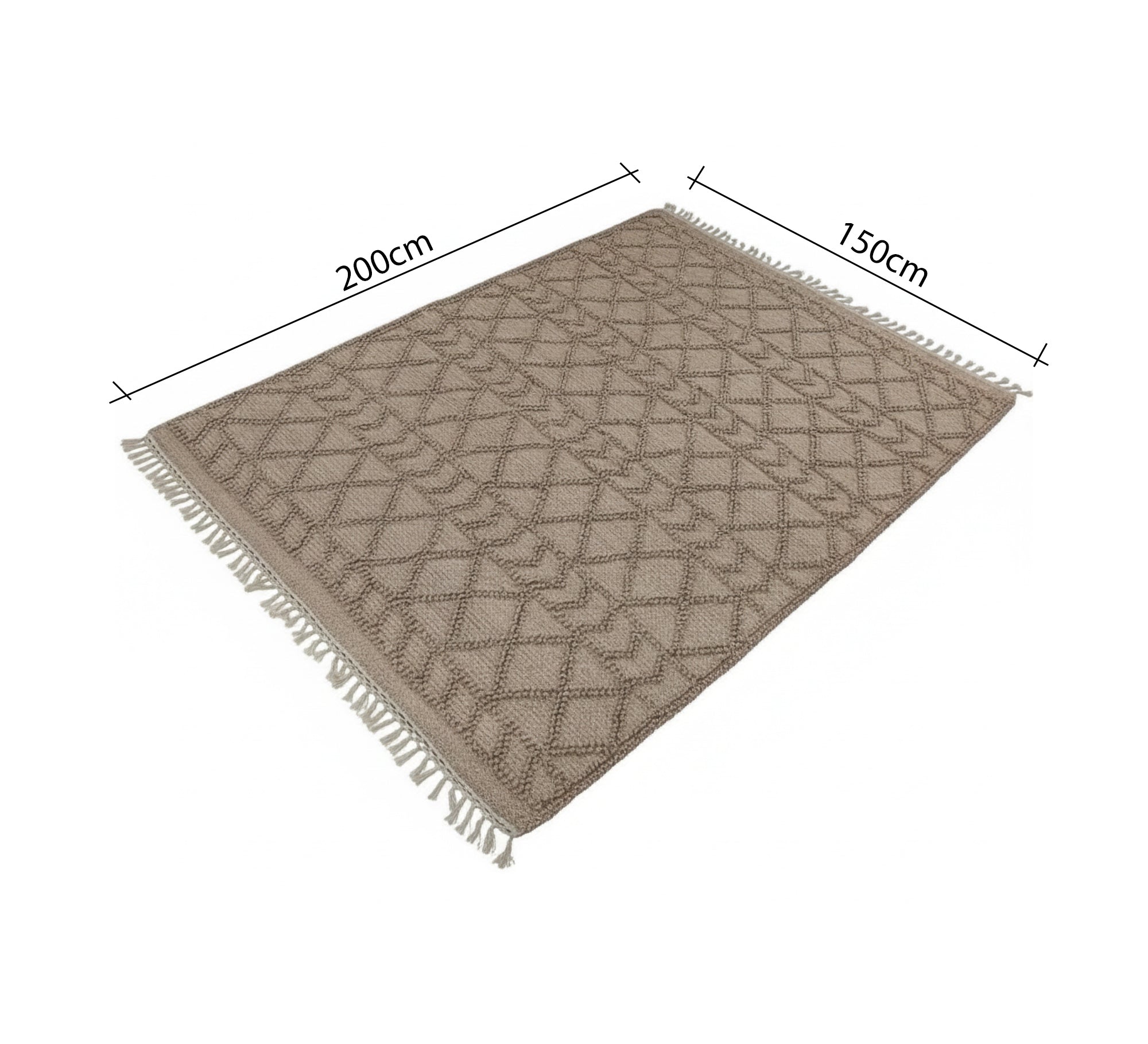 Handwoven rug with raised designs - Vitrine Furniture - Accessories