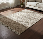 Handwoven rug with raised designs - Vitrine Furniture - Accessories