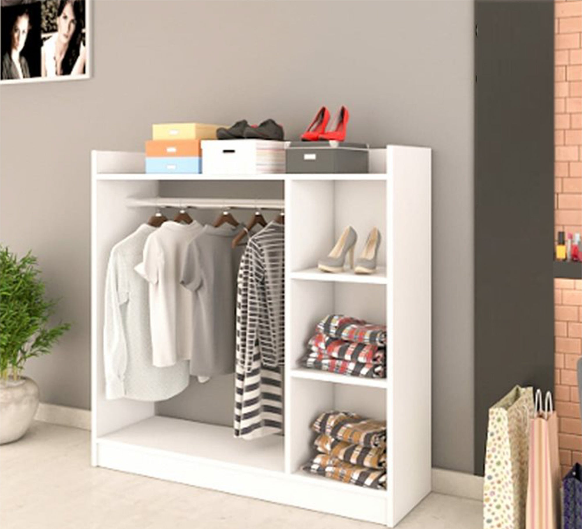 Hanger unit 124 cm, open - Vitrine Furniture - Furniture