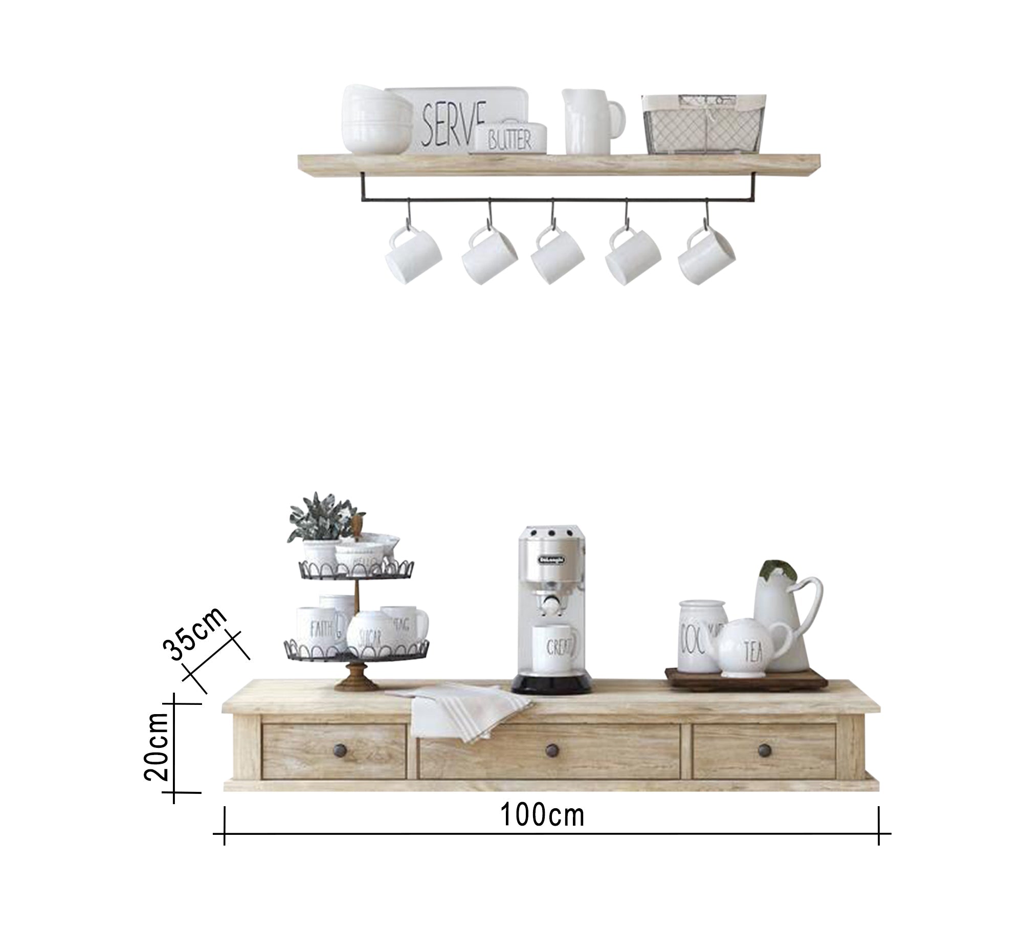 Hanging coffee corner unit - Vitrine Furniture - Furniture