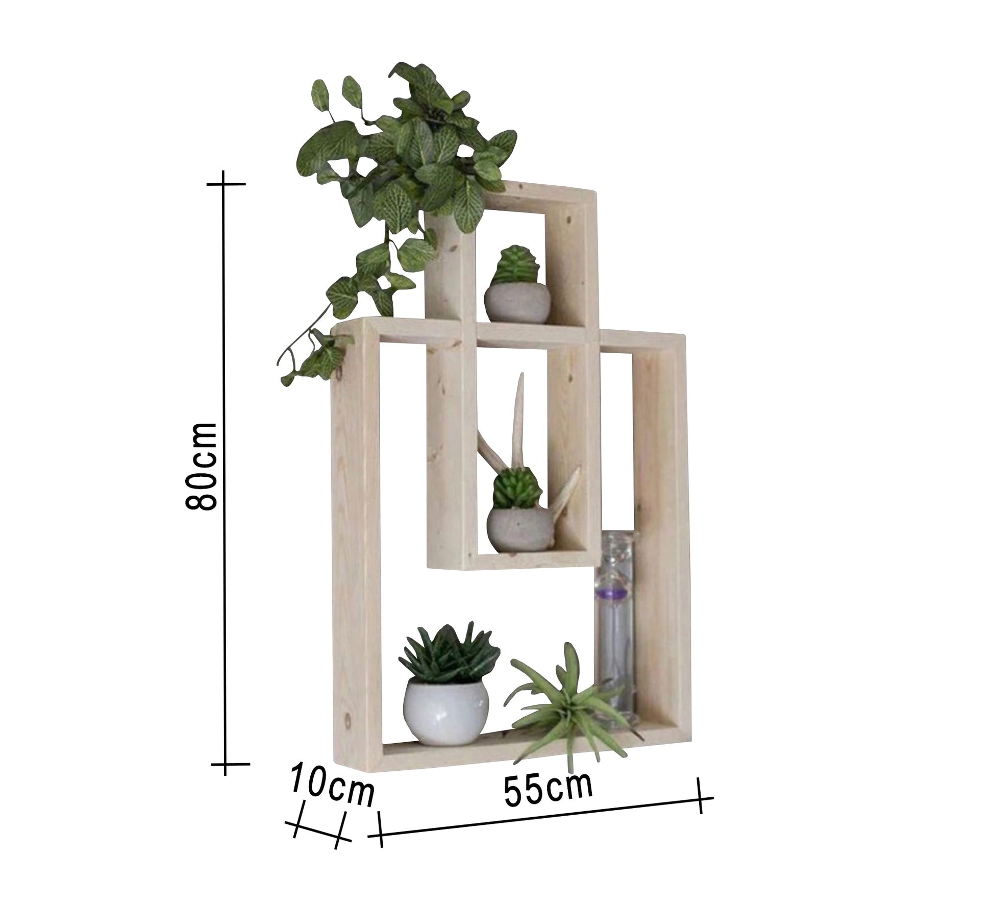 Hanging decorative unit with overlapping shelves - Vitrine Furniture - Décor