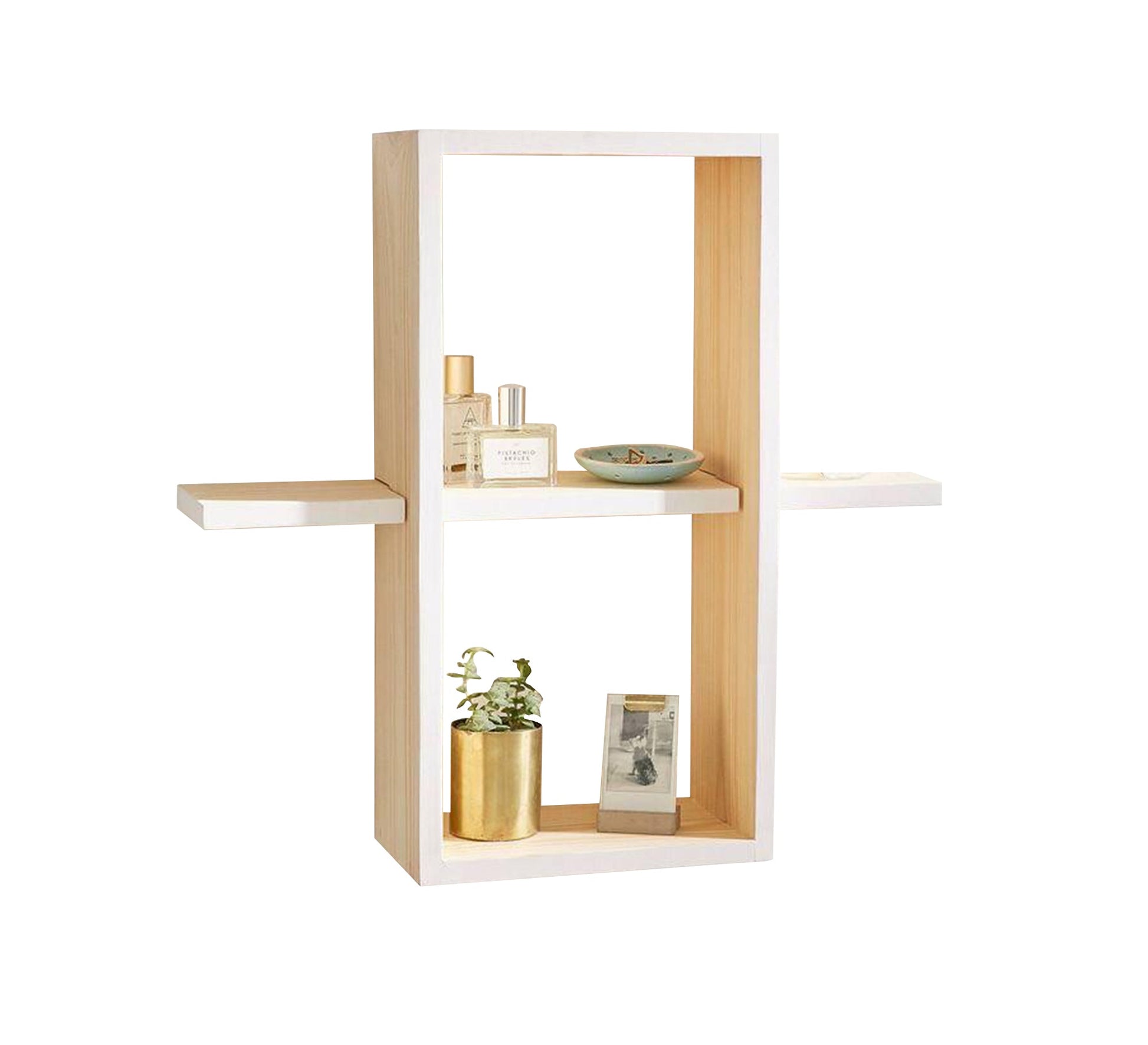 Hanging decorative unit with overlapping shelves - Vitrine Furniture - Décor